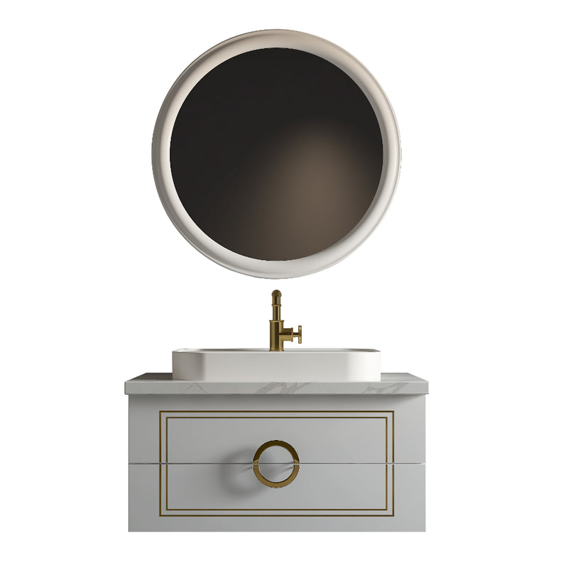 Virta Sarah 36 Inch Wall Hung Single Sink Vanity