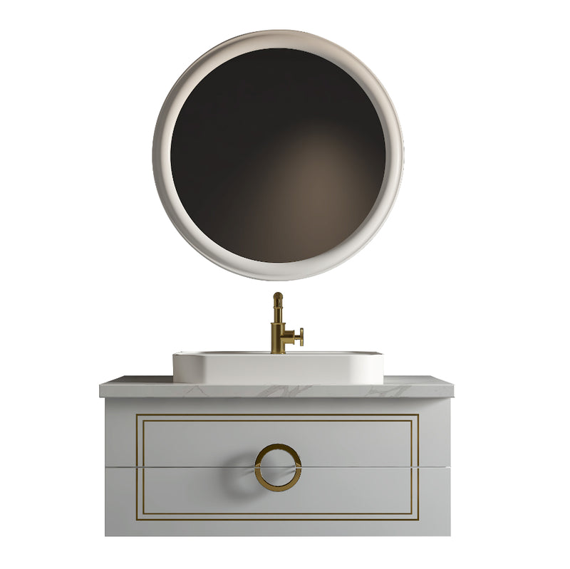 Virta Sarah 42 Inch Wall Hung Single Sink Vanity