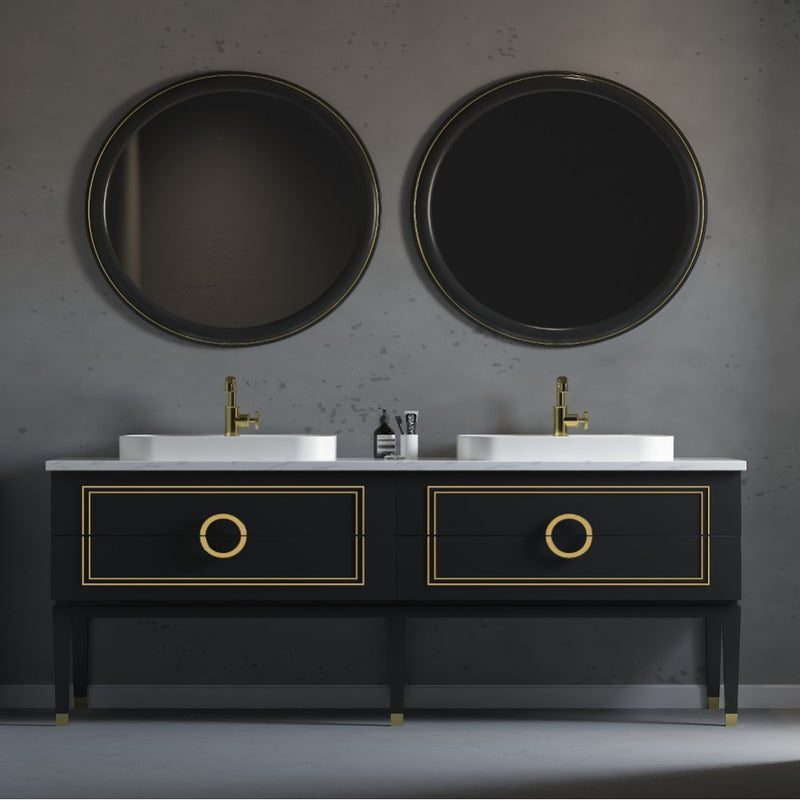 Virta Sarah 84 Inch Floor Mount Double Sink Vanity