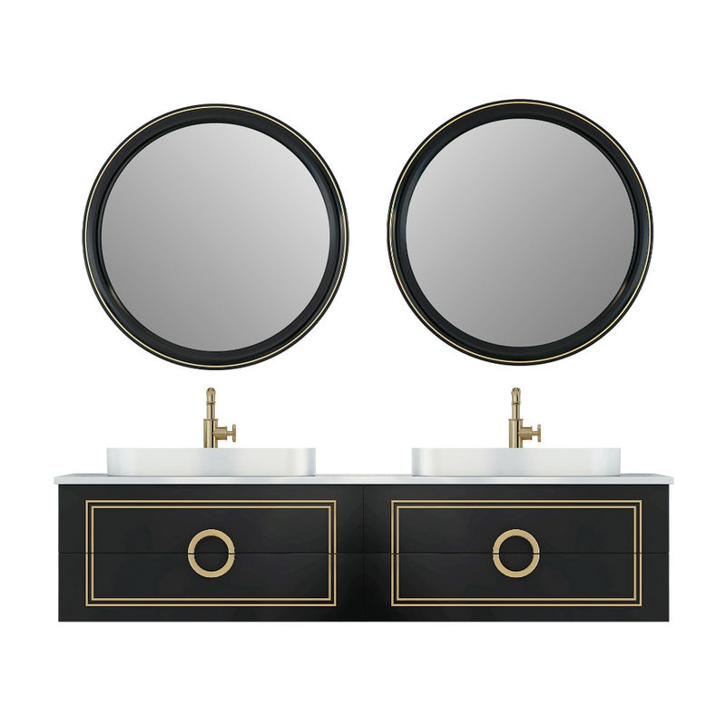 Virta Sarah 72 Inch Wall Hung Double Sink Vanity