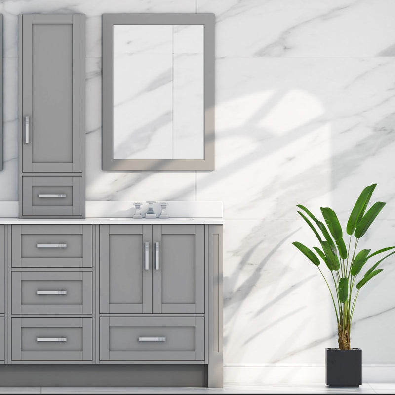 Virta 18.5 Inch Flow Floor Mount Vanity Drawers - Without Countertop