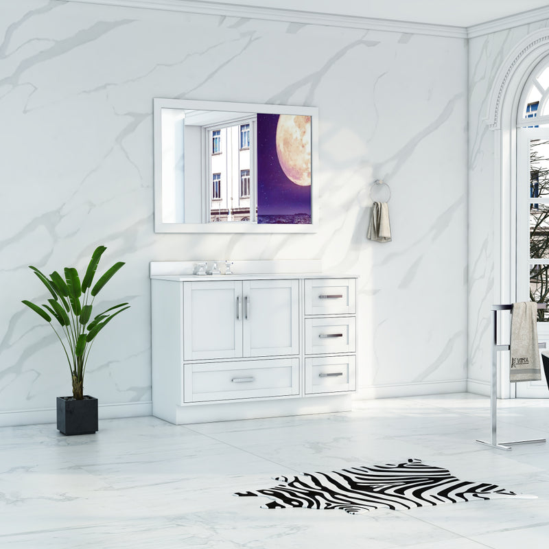 Virta Flow 44 Inch Floor Mount Single Sink Custom Vanity