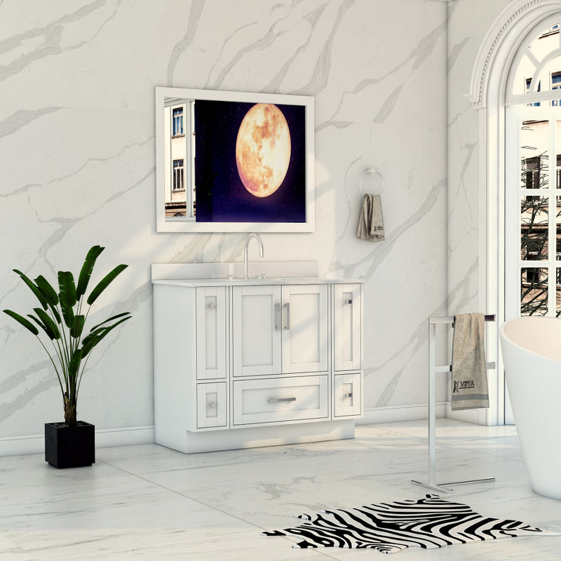 Virta Flow 46 Inch Floor Mount Single Sink Custom Vanity
