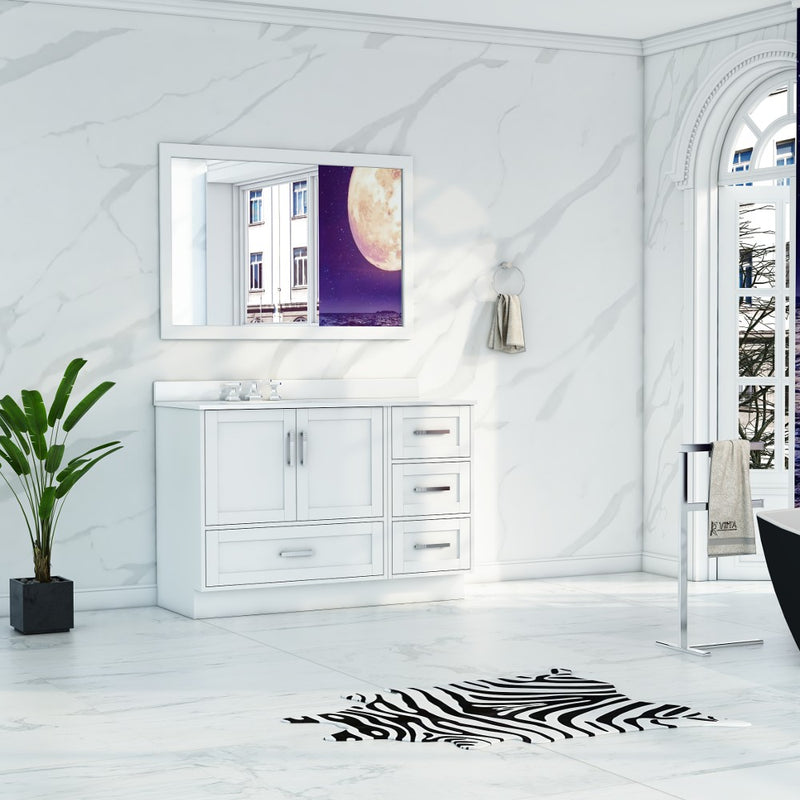 Virta Flow 49 Inch Floor Mount Single Sink Custom Vanity