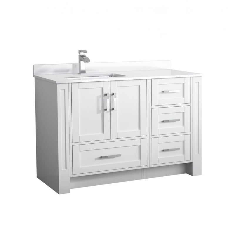 Virta Flow 49 Inch Floor Mount Single Sink Custom Vanity