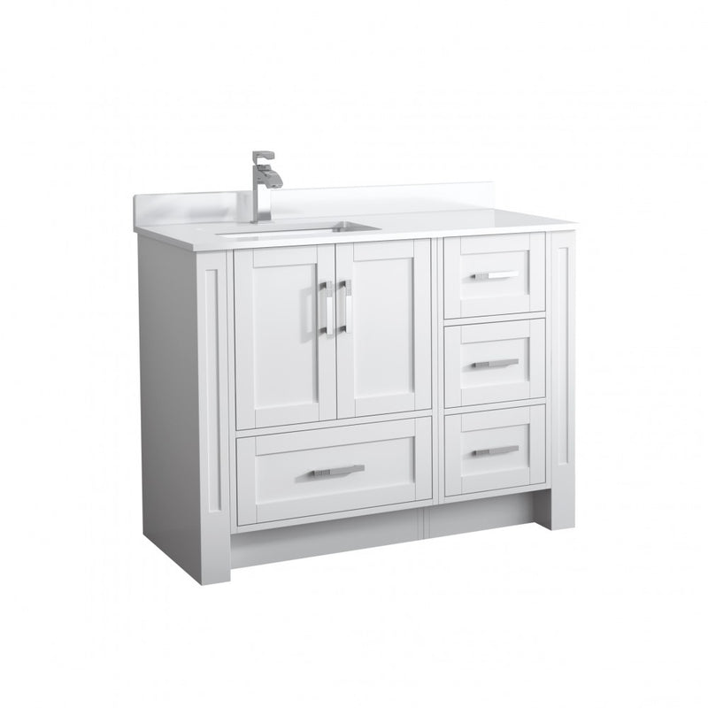 Virta Flow 50 Inch Floor Mount Single Sink Custom Vanity