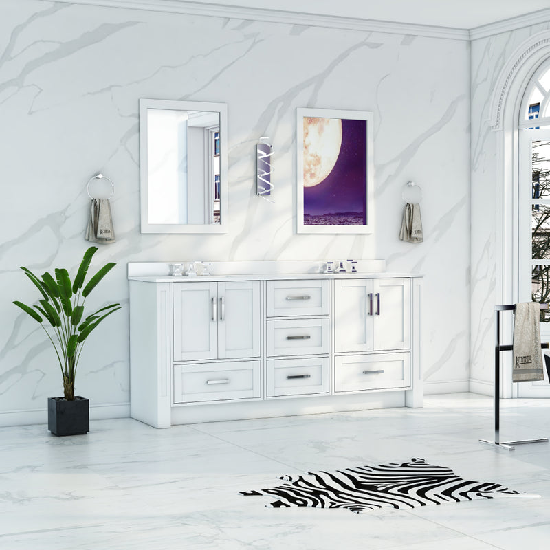 Virta Flow 58 Inch Floor Mount Double Sink Custom Vanity