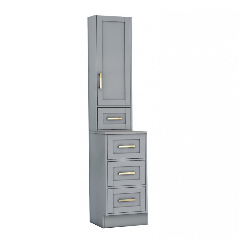 Virta Flow 14 Inch Solid Wood Floor Mount Linen Tower Bottom
