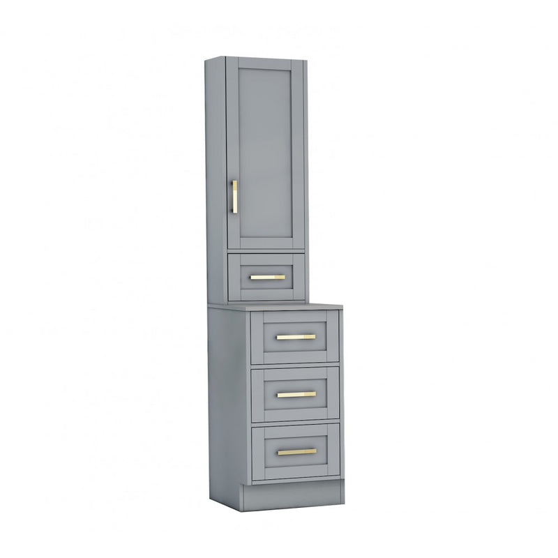 Virta Flow 18 Inch Solid Wood Floor Mount Linen Tower Bottom
