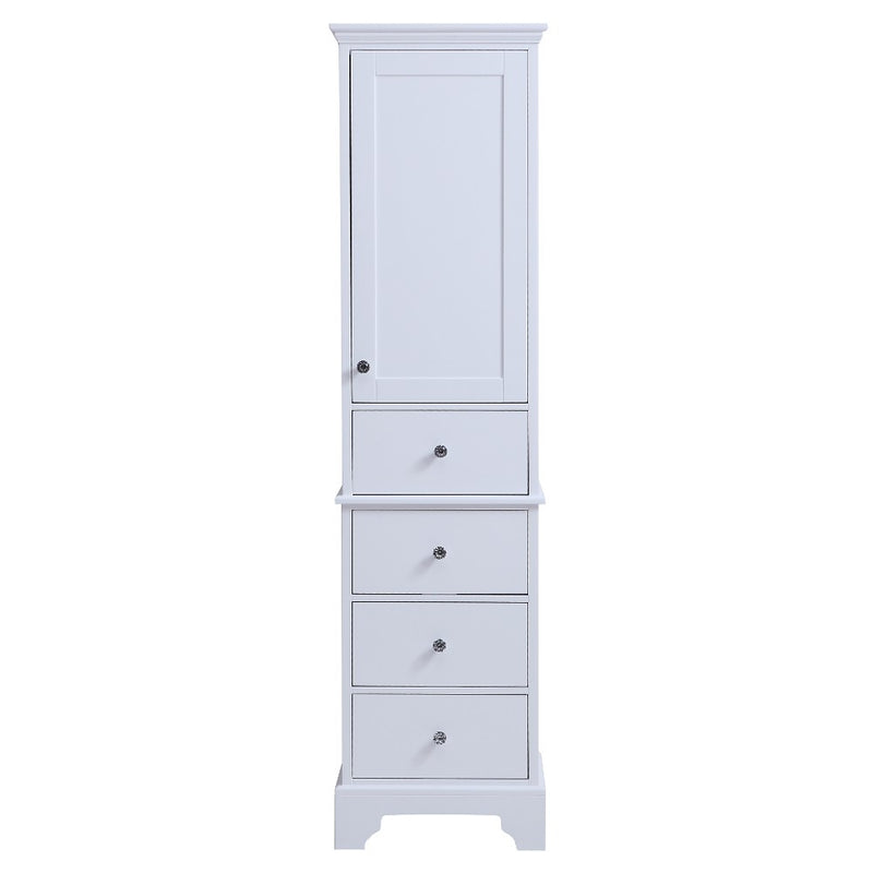 Virta Dalia 20 Inch Solid Wood Floor Mount Linen Tower
