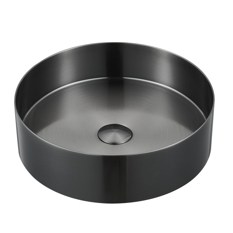 Virta 16 Inch Round Stainless Steel Top Mount Vessel Sink