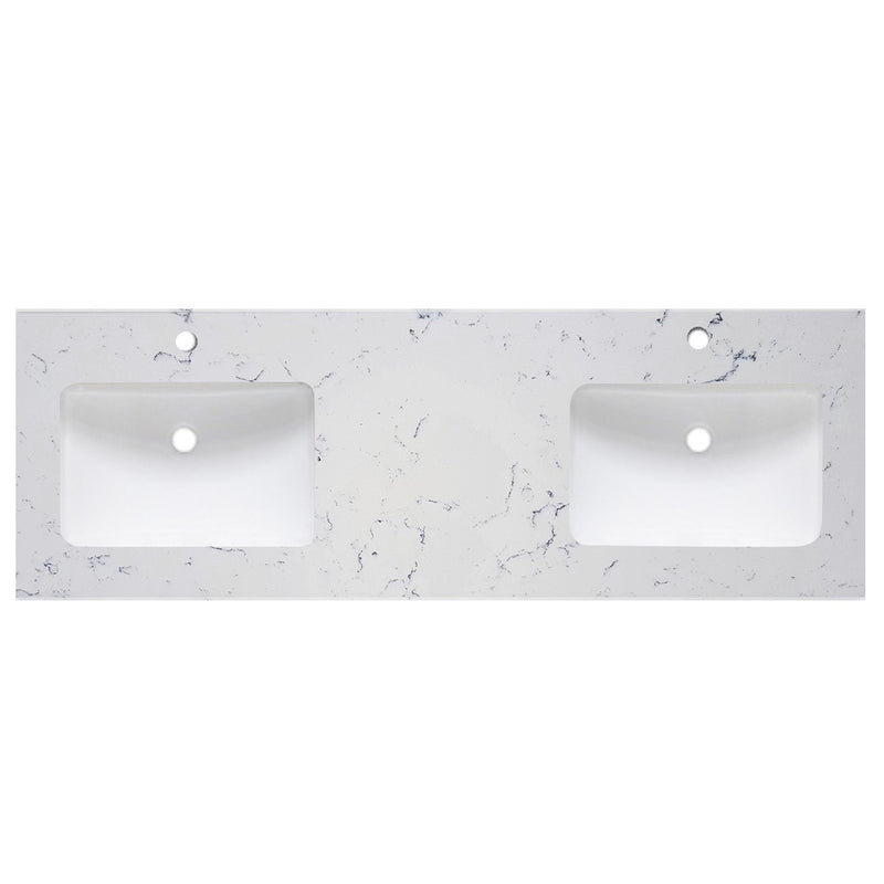 Virta 61 Inch Double Sink Vanity Countertop