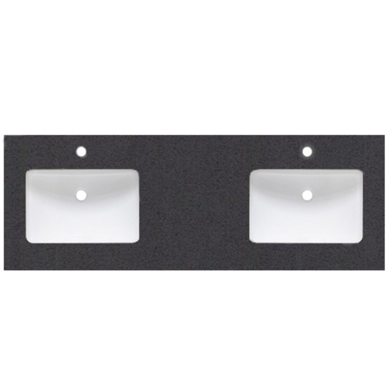 Virta 61 Inch Double Sink Vanity Countertop