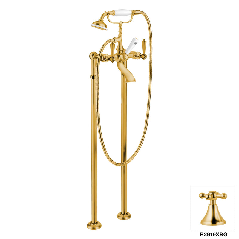 AQUADESIGN DISEGNO R2919X London Floor Mount Tub Filler