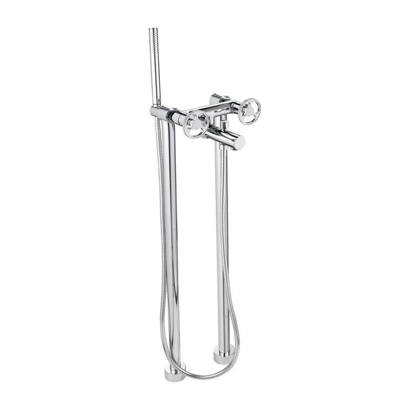 AQUADESIGN DISEGNO 47512 Twist Floor Mount Tub Filler