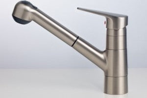Kindred KFPOS150 Pull out spray faucet all satin nickel finish