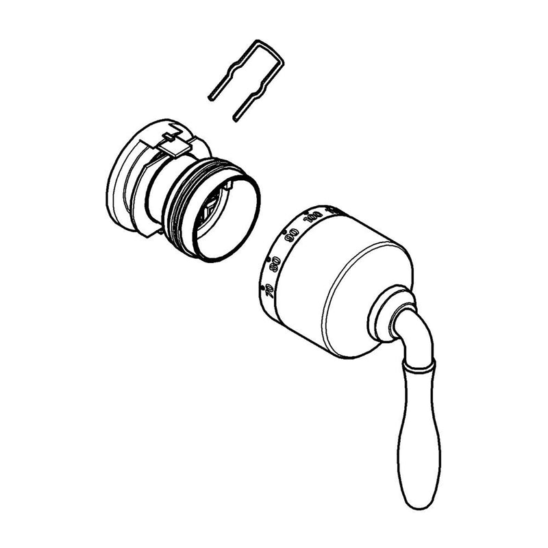 Grohe 47712 Thermostatic Temperature Lever