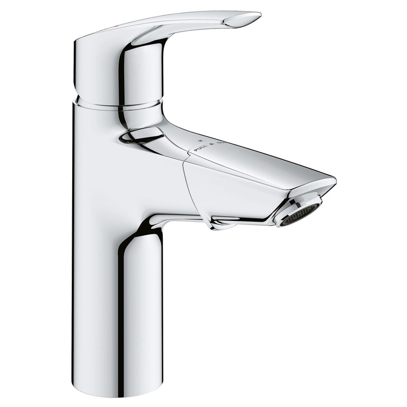 Grohe 23991 Eurosmart Single Hole Single-Handle M-Size Bathroom Faucet 1.2 GPM with Pull-Out