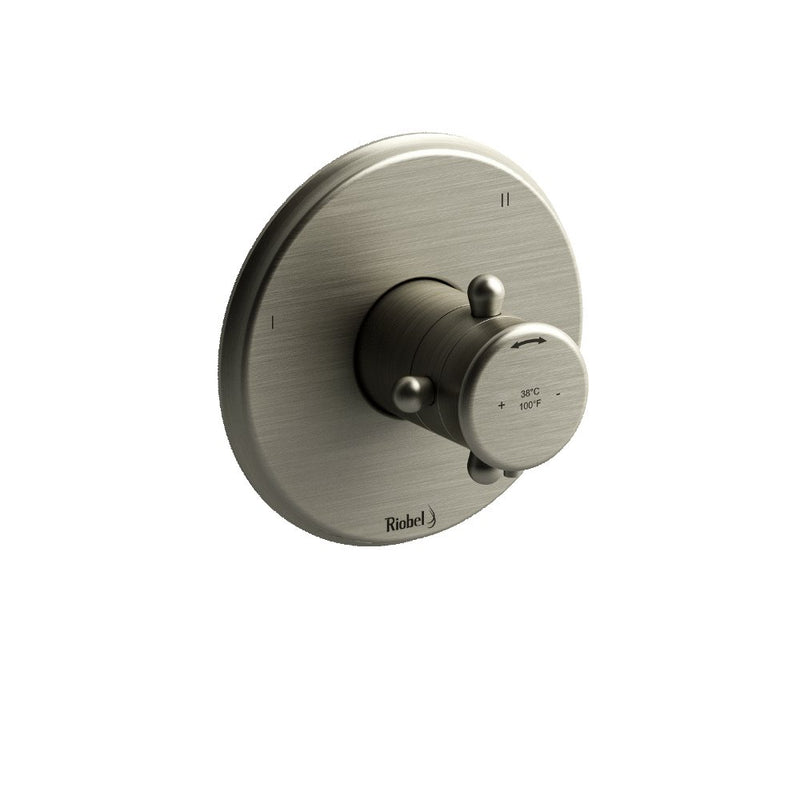 Riobel Georgian TGN45 3-way Type TP thermostaticpressure balance coaxial valve trim (Without Rough-in)