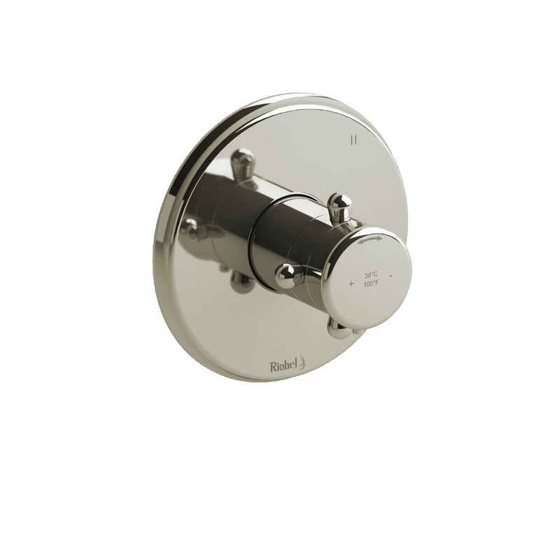 Riobel Georgian TGN45 3-way Type TP thermostaticpressure balance coaxial valve trim (Without Rough-in)