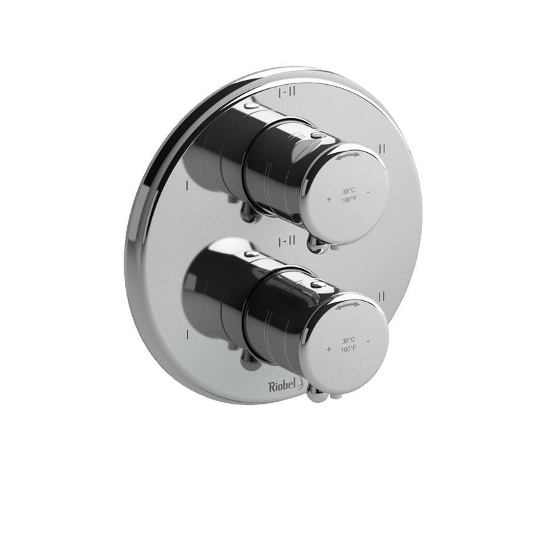 Riobel Georgian TGN46 4-way Type TP thermostaticpressure balance coaxial valve trim (Without Rough-in)