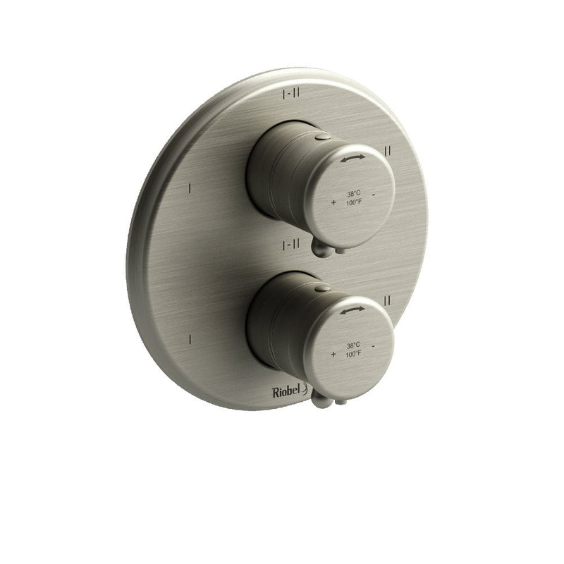 Riobel Georgian TGN46 4-way Type TP thermostaticpressure balance coaxial valve trim (Without Rough-in)