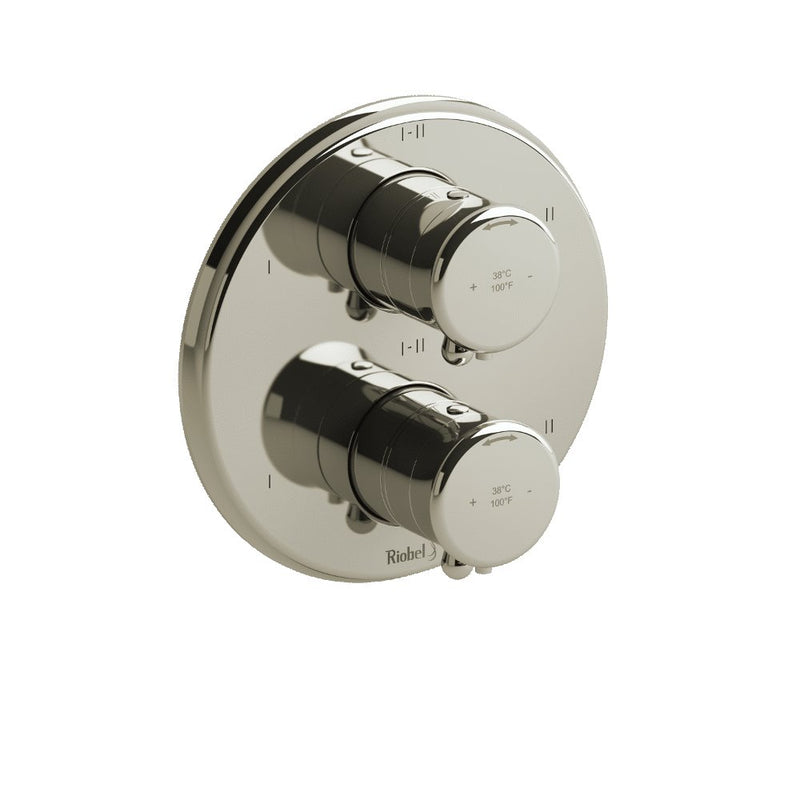 Riobel Georgian TGN46 4-way Type TP thermostaticpressure balance coaxial valve trim (Without Rough-in)