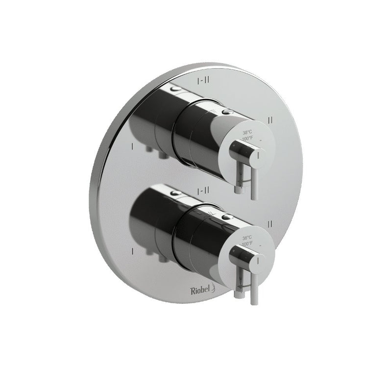 Riobel TCSTM46 4-way Type TP thermostaticpressure balance coaxial valve trim (Without Rough-in)