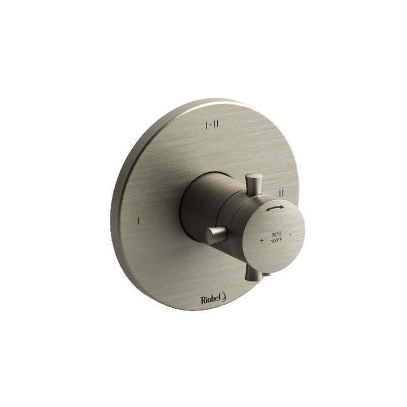 Riobel Edge TEDTM44 2-way no share Type TP thermostaticpressure balance coaxial valve trim (Without Rough-in)