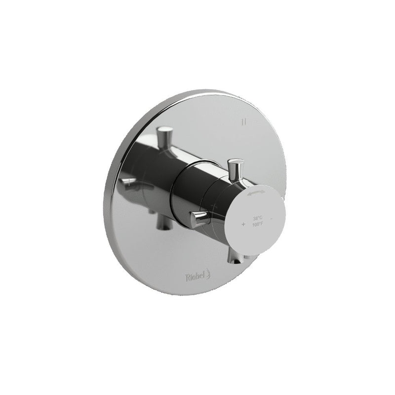 Riobel Edge TEDTM45 3-way Type TP thermostaticpressure balance coaxial valve trim (Without Rough-in)
