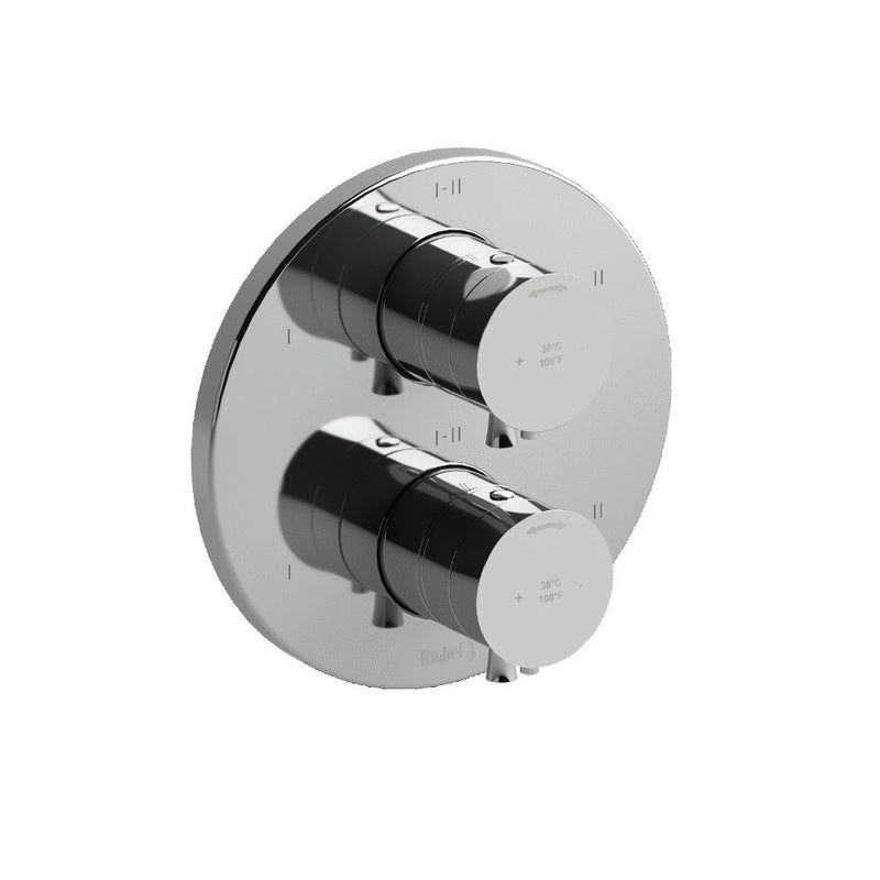 Riobel Edge EDTM46 4-way Type TP thermostaticpressure balance 0.75coaxial complete valve