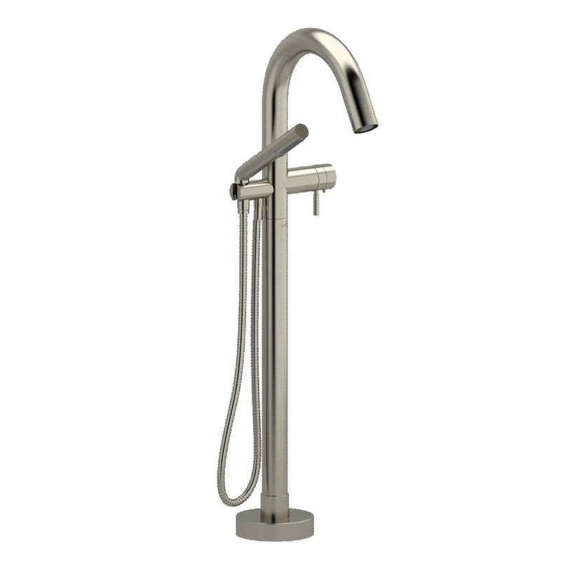Riobel Pallace TPA39 2-way Type T thermostatic coaxial floor-mount tub filler with hand shower (Without Rough-in)