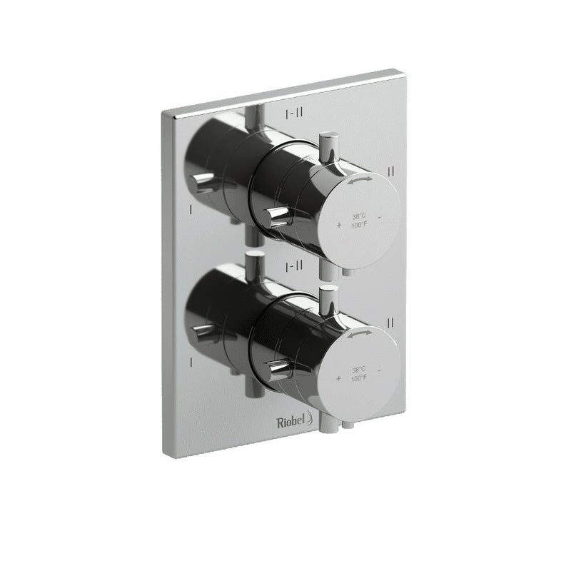 Riobel Pallace TPATQ46 4-way Type TP thermostaticpressure balance coaxial valve trim (Without Rough-in)