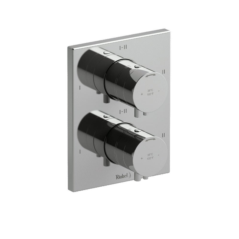 Riobel Pallace TPATQ46 4-way Type TP thermostaticpressure balance coaxial valve trim (Without Rough-in)