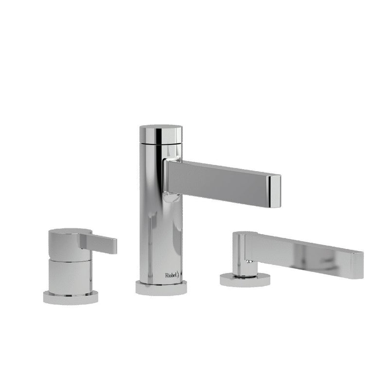 Riobel Paradox TPX10 3-piece deck-mount tub filler with hand shower trim (Without Rough-in)