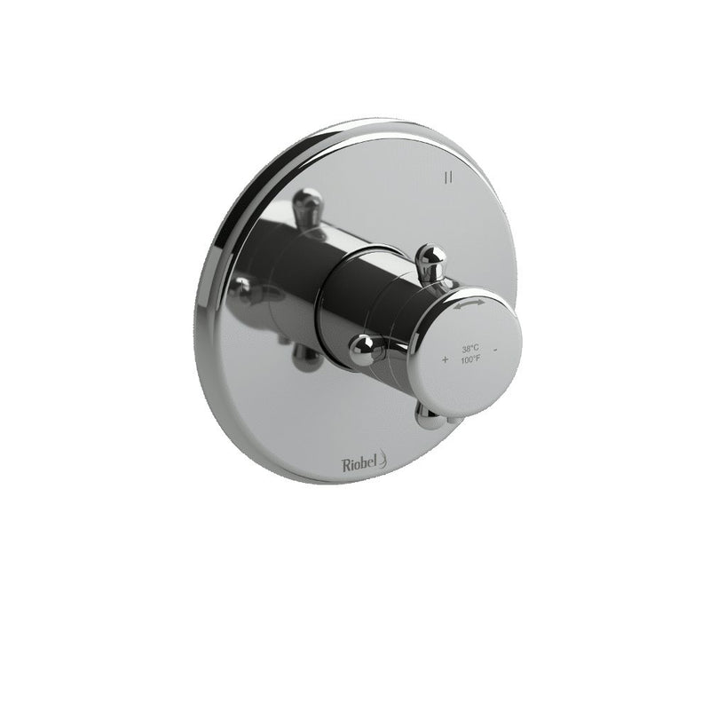 Riobel TRT45 3-way Type TP thermostaticpressure balance coaxial valve trim (Without Rough-in)