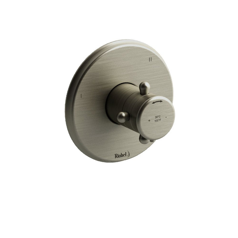 Riobel TRT45 3-way Type TP thermostaticpressure balance coaxial valve trim (Without Rough-in)