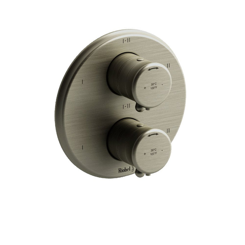 Riobel TRT46 4-way Type TP thermostaticpressure balance coaxial valve trim (Without Rough-in)