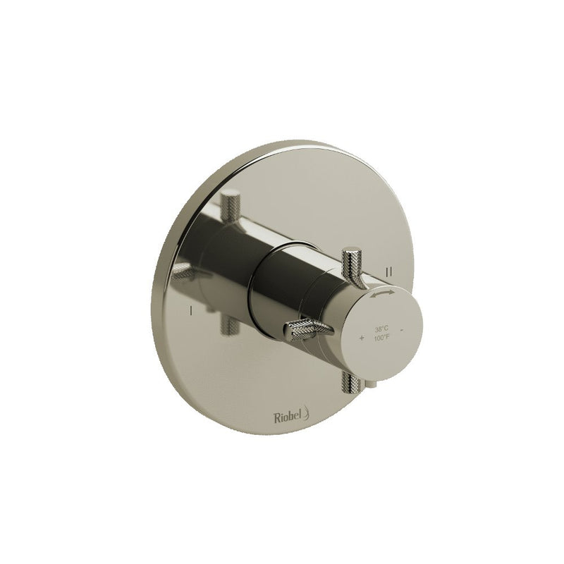 Riobel RIU Knurled RUTM44+KN 2-way no share Type T/P coaxial complete valve