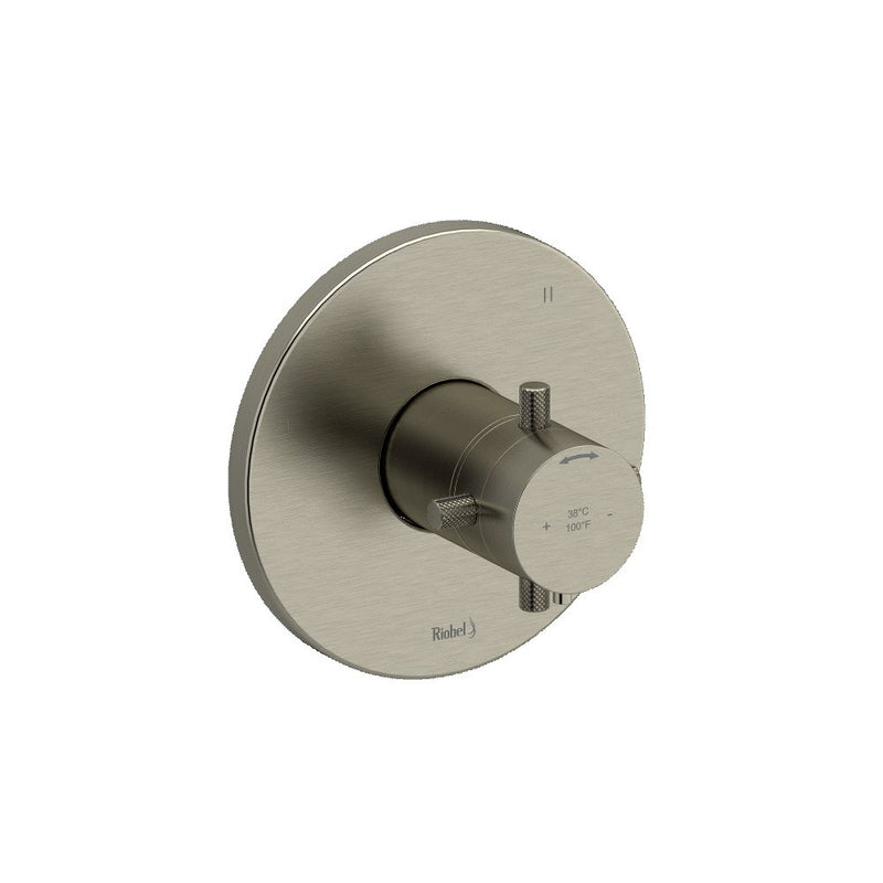 Riobel RIU Knurled RUTM45+KN 3-way Type T/P coaxial complete valve