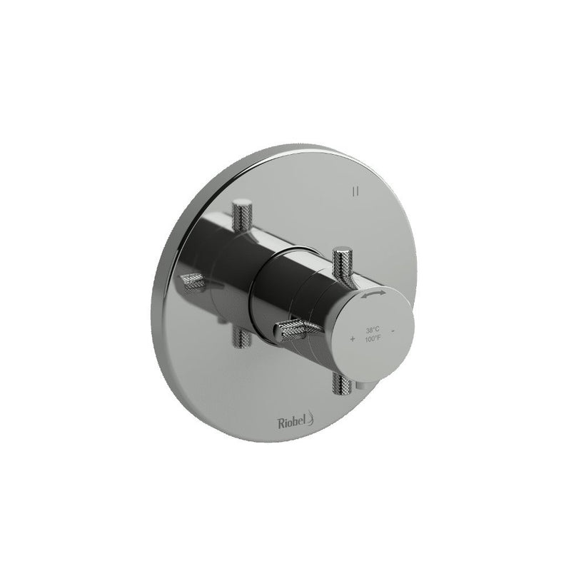 Riobel RIU Knurled RUTM47+KN 3-way no share Type T/P coaxial complete valve