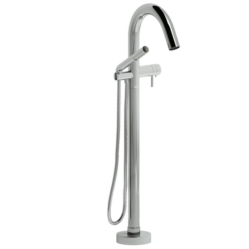 Riobel Sylla SY39 2-way Type T thermostatic coaxial floor-mount tub filler with hand shower
