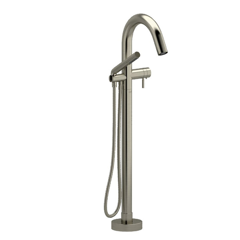 Riobel Sylla TSY39 2-way Type T thermostatic coaxial floor-mount tub filler with hand shower (Without Rough-in)