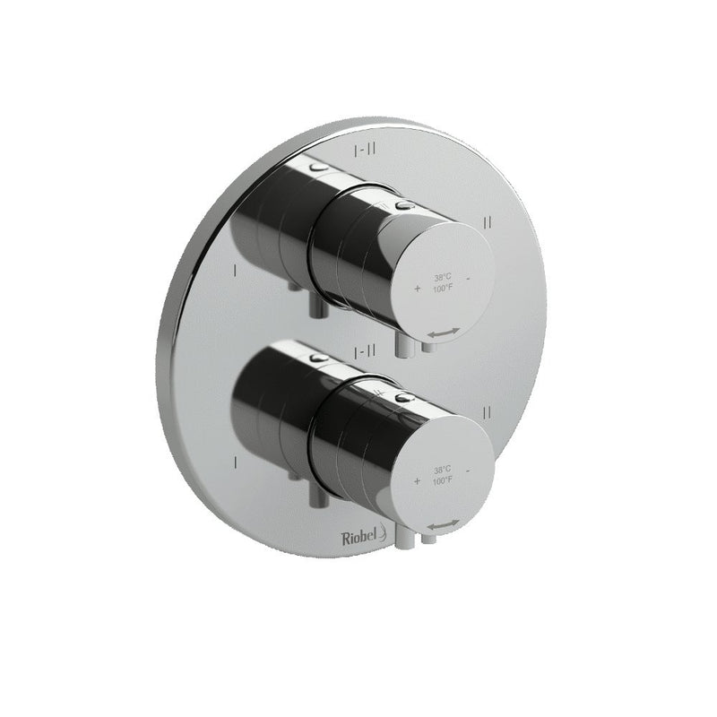 Riobel Sylla TSYTM46 4-way Type TP thermostaticpressure balance coaxial valve trim (Without Rough-in)