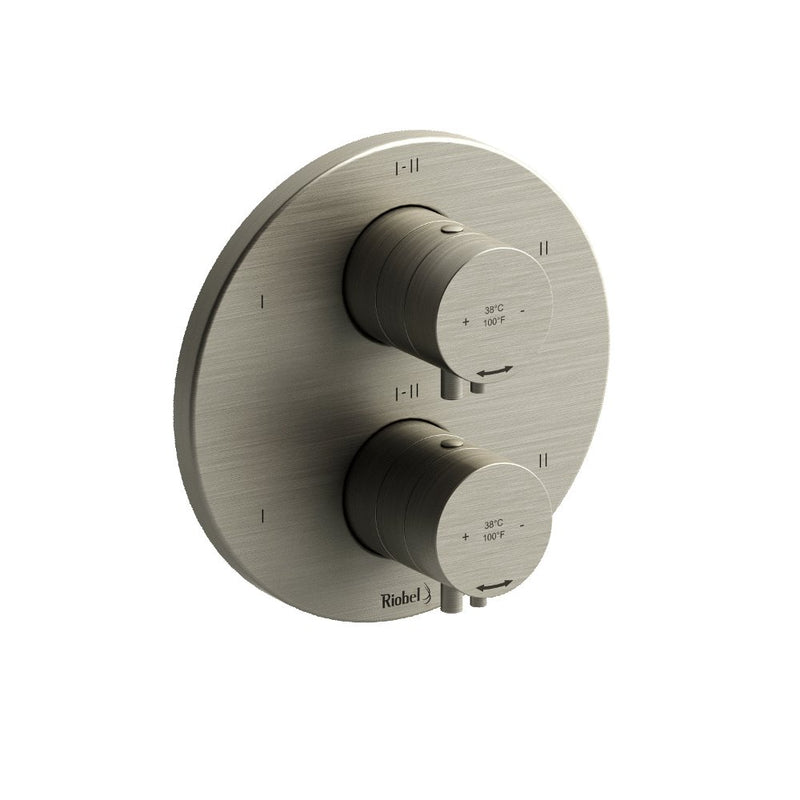 Riobel Sylla TSYTM46 4-way Type TP thermostaticpressure balance coaxial valve trim (Without Rough-in)