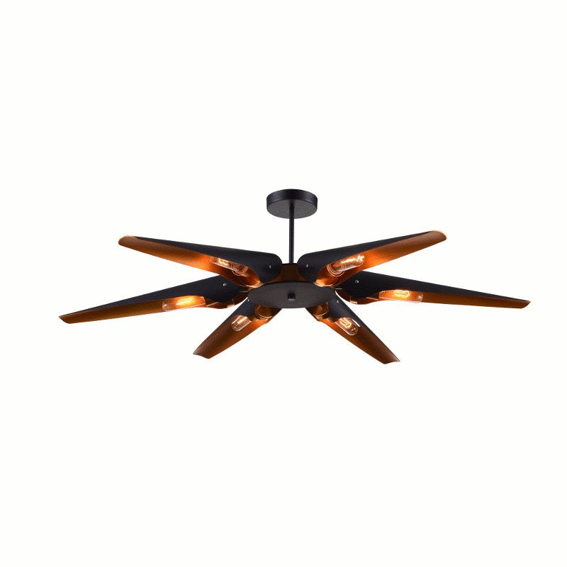 CWI Amar 6 Light Chandelier With Matte Black Finish