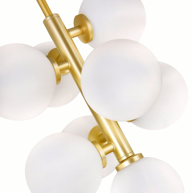 CWI Arya 8 Light Pendant With Satin Gold Finish