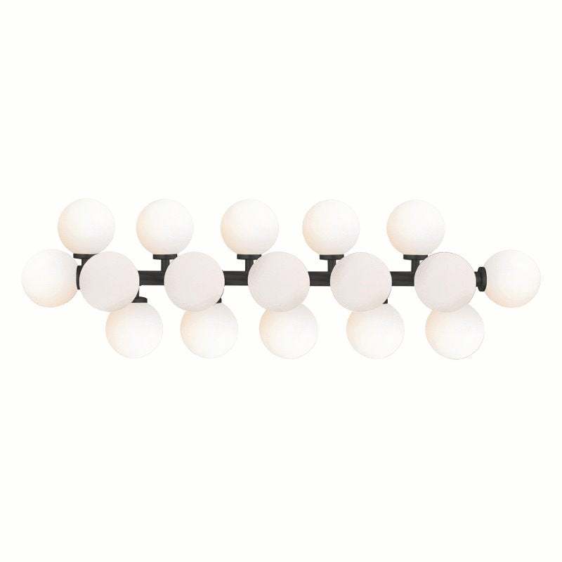 CWI Arya 17 Light Wall Sconce With Black Finish
