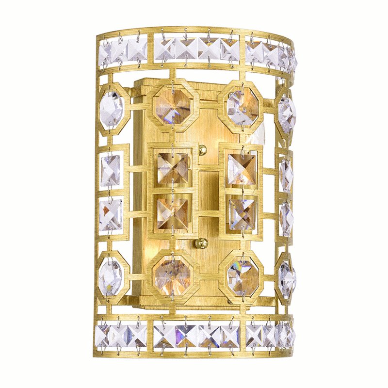 CWI Belinda 2 Light Wall Sconce With Champagne Finish