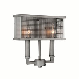 CWI Savannah 2 Light Wall Sconce With Black Finish